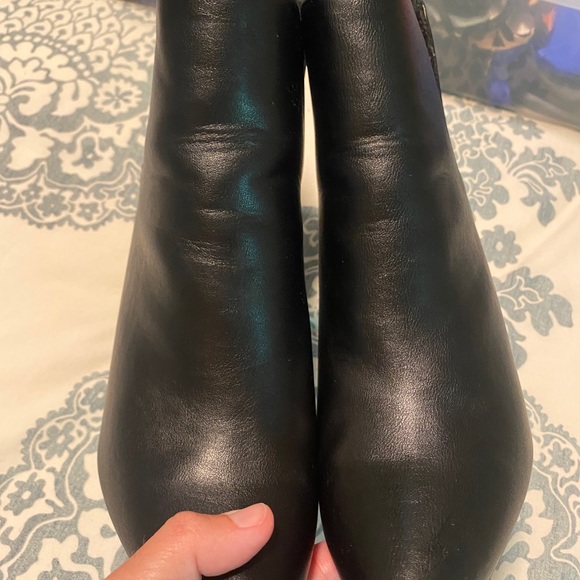 Black Block Heel Booties - Picture 6 of 8